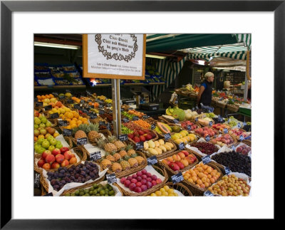 Fruit Stall At Viktualienmarkt, Munich, Bavaria, Germany by Yadid Levy Pricing Limited Edition Print image