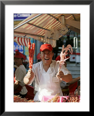 Chinese Food, Wangfujing Snack Road, Wangfujing Dajie Shopping District, Beijing, China by Angelo Cavalli Pricing Limited Edition Print image