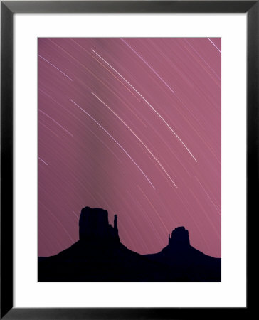 Long Exposure Of Star Trails In Night Sky, Arizona Utah Border, Usa by Angelo Cavalli Pricing Limited Edition Print image