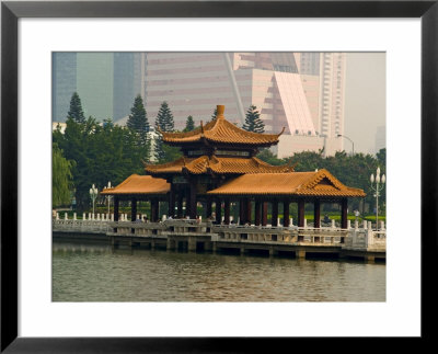 Pagoda, Litchi Park, Shenzhen Special Economic Zone (S.E.Z.), Guangdong, China by Charles Bowman Pricing Limited Edition Print image