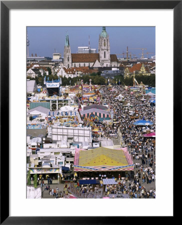Oktoberfest From Above, Munich, Bavaria, Germany by Charles Bowman Pricing Limited Edition Print image