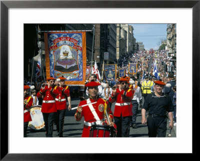 Annual Orange Order Parades, Anniversary Of The Battle Of The Boyne, Glasgow, Scotland by Brigitte Bott Pricing Limited Edition Print image
