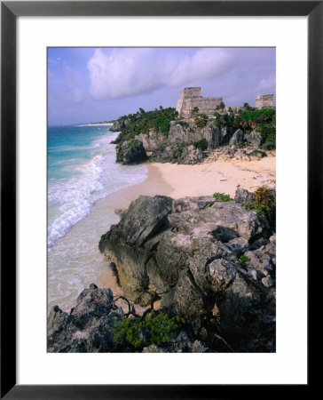 Ruins Of The Castle (El Castillo) On The Caribbean Coastline, Tulum, Mexico by John Elk Iii Pricing Limited Edition Print image