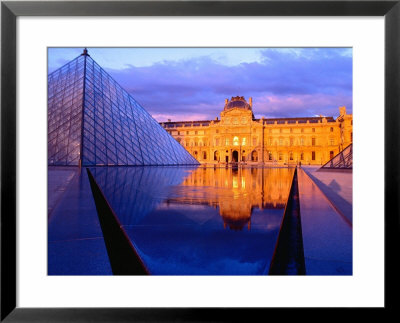 The Louvre And Glass Pyramid, Paris, France by Richard I'anson Pricing Limited Edition Print image