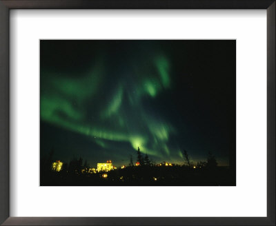 Display Of Auroral Lights Over Yellowknife by Paul Nicklen Pricing Limited Edition Print image