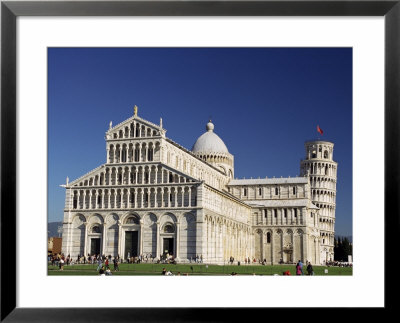 Duomo And Leaning Tower Of Pisa, Campo Dei Miracoli, Pisa, Tuscany, Italy by Sergio Pitamitz Pricing Limited Edition Print image