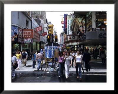 Buenos Aires Shopping, Calle Florida Pedestrian Mall, Argentina by Holger Leue Pricing Limited Edition Print image