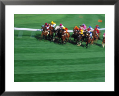 Horses Racing Around Track by Peter Walton Pricing Limited Edition Print image