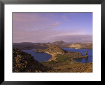 Scenic View Of A Crater-Type Lake In The Galapagos Islands by Ralph Lee Hopkins Pricing Limited Edition Print image