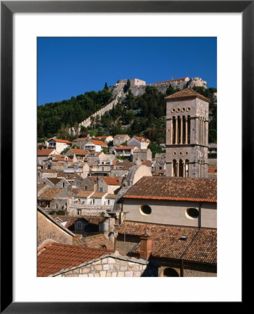 Citadel And Cathedral Belltower, Hvar, Croatia by Wayne Walton Pricing Limited Edition Print image