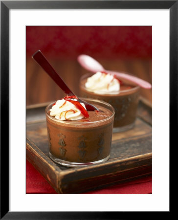 Chilli Chocolate Mousse In Two Glasses by Marc O. Finley Pricing Limited Edition Print image