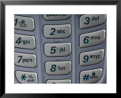 Close Up View Of A Cell Phone Key Pad by Joel Sartore Pricing Limited Edition Print image