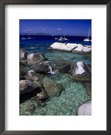 Snorkeling At The Baths, Virgin Gorda by Walter Bibikow Pricing Limited Edition Print image