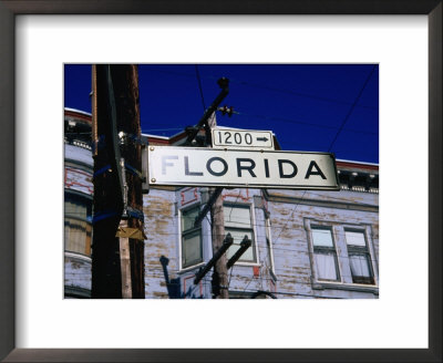 Street Sign In The Mission, San Francisco, Usa by Glenn Beanland Pricing Limited Edition Print image