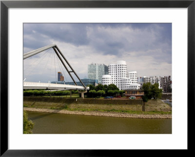 The Neuer Zollhof Buildings By Frank Gehry At The Medienhafen, Dusseldorf, North Rhine Westphalia by Yadid Levy Pricing Limited Edition Print image