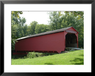 Allaman Covered Bridge In Henderson County, North Of Nauvoo, Illinois, Usa by Gayle Harper Pricing Limited Edition Print image