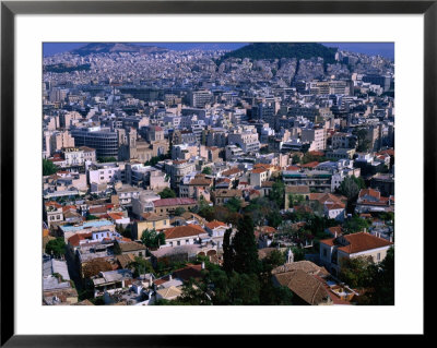 View Of The City From The Top Of The Acropolis, Athens, Attica, Greece by Jan Stromme Pricing Limited Edition Print image