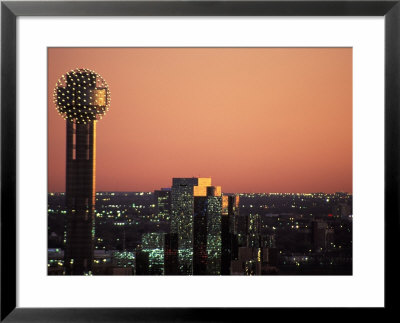 Reunion Tower And City Skyline At Dusk In Dallas, Texas by Richard Nowitz Pricing Limited Edition Print image