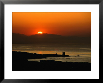 Sunset Over The Costa Del Sol And The Ancient Watchtower At Estepona, Malaga, Andalucia, Spain by David Tomlinson Pricing Limited Edition Print image