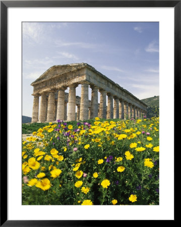 Roman-Style Ruins In Spanish Countryside With Wildflowers by Richard Nowitz Pricing Limited Edition Print image