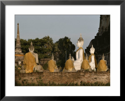 Cloth Draped Statues Of Buddha Fill A Courtyard by Jodi Cobb Pricing Limited Edition Print image