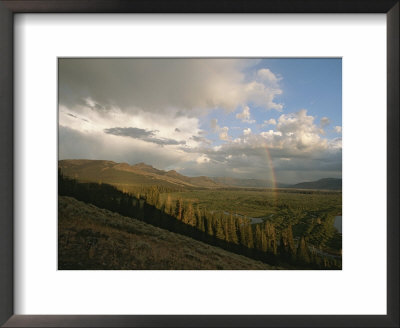 Clouds And Rainbow Over Thoroughfare And Southeast Arm Of Yellowstone Lake by Tom Murphy Pricing Limited Edition Print image