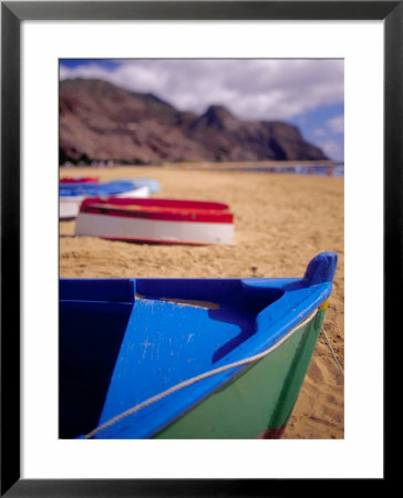 Colorful Boats On Playa De Las Teresitas, Tenerife, Canary Islands, Spain by Stuart Westmoreland Pricing Limited Edition Print image