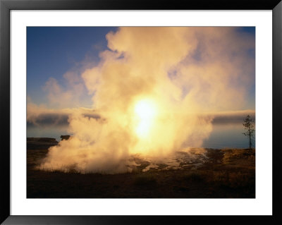 Hot Spring At Sunrise In West Thumb Geyser Basin, Yellowstone National Park, Usa by John Elk Iii Pricing Limited Edition Print image