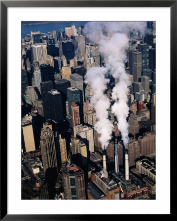 City Buildings From The Air, New York City, New York, Usa by Juliet Coombe Pricing Limited Edition Print image