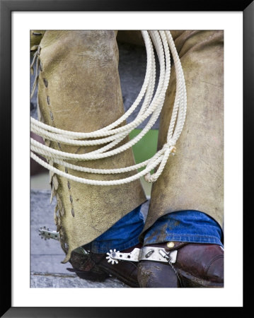Cowboy Spurs And Chaps, Judith Gap, Montana, Usa by Chuck Haney Pricing Limited Edition Print image