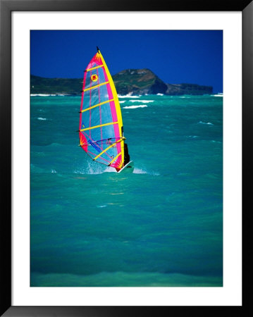 Windsurfer On The Shores Of Kailua Beach, Kailua, U.S.A. by Ann Cecil Pricing Limited Edition Print image