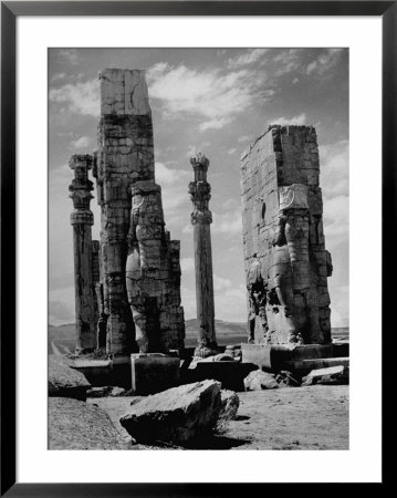 Gate Of Xerxes In Ruins Of The Ancient Persian City Of Persepolis by Dmitri Kessel Pricing Limited Edition Print image
