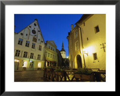 Old Town At Dusk, Unesco World Heritage Site, Tallinn, Estonia, Baltic States, Europe by Gavin Hellier Pricing Limited Edition Print image