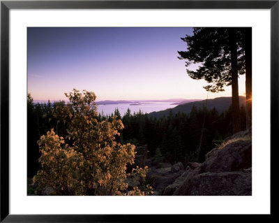 San Juan Islands Seen From Chuckanut Drive, Puget Sound, Washington State by Aaron Mccoy Pricing Limited Edition Print image
