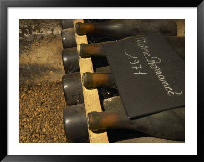Bottles Of Vosne Romanee, Burgundy Wine, Maison Louis Jadot, Beaune, Cote D'or, Bourgogne, France by Per Karlsson Pricing Limited Edition Print image