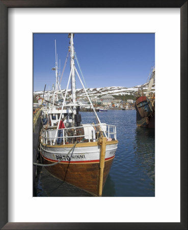 Old Trawler In Husavik Harbour, Skjalfandi Bay, North Area, Iceland, Polar Regions by Neale Clarke Pricing Limited Edition Print image