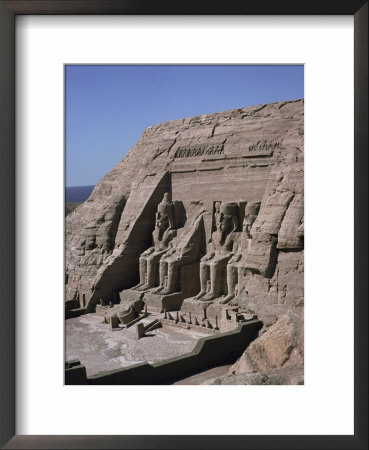 Temple Of Re-Herakte Built For Ramses Ii, Abu Simbel, Unesco World Heritage Site, Nubia, Egypt by G Richardson Pricing Limited Edition Print image