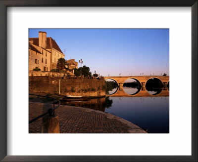 River Dordogne At Bergerac, Dordogne, Aquitaine, France by David Hughes Pricing Limited Edition Print image
