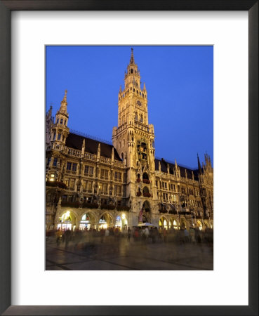 Neues Rathaus (New Town Hall), At Night, Marienplatz, Munich, Bavaria (Bayern), Germany by Gary Cook Pricing Limited Edition Print image