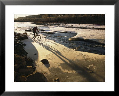 Winter Bicycling On The Partially Frozen Dolores River by Kate Thompson Pricing Limited Edition Print image