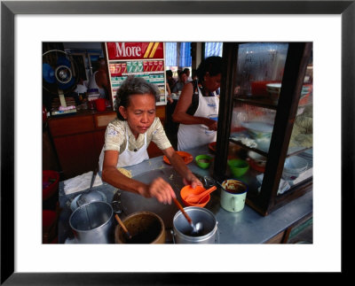 Woman Cooking In Street Stall, Mersing, Malaysia by Chris Mellor Pricing Limited Edition Print image