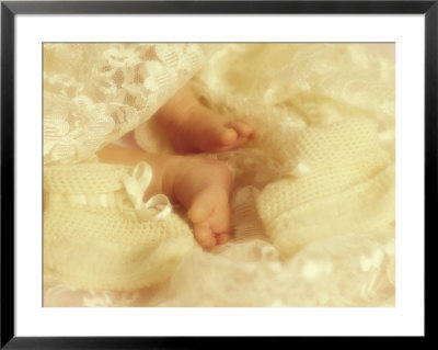 Diffused Effect Of Baby Feet, Lacen And Booties by Steve Satushek Pricing Limited Edition Print image