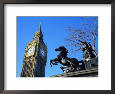 Boadicea (Boudicca) And Big Ben, London, England, United Kingdom by Ethel Davies Pricing Limited Edition Print image