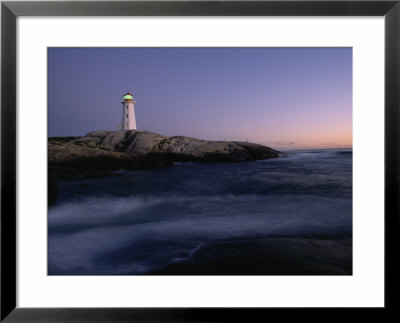 Lighthouse And Shoreline, Peggy's Cove, Nova Scotia, Peggy's Cove, Nova Scotia, Canada by James P. Blair Pricing Limited Edition Print image