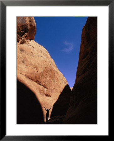 A Womans Shadow Falls On The Wall Of Lower Oak Canyon by Bill Hatcher Pricing Limited Edition Print image