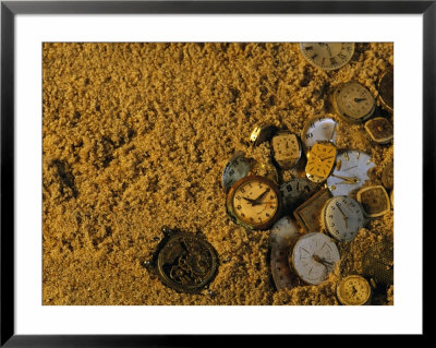 Old Watch Faces In Sand by Joel Sartore Pricing Limited Edition Print image