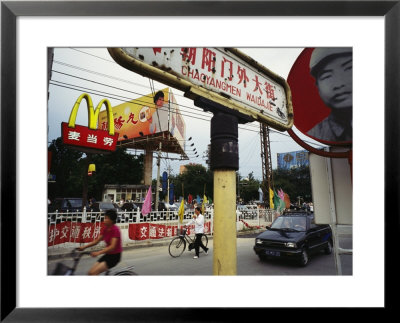 Mcdonalds And Other Signs Compete For Commuters Attention by Eightfish Pricing Limited Edition Print image