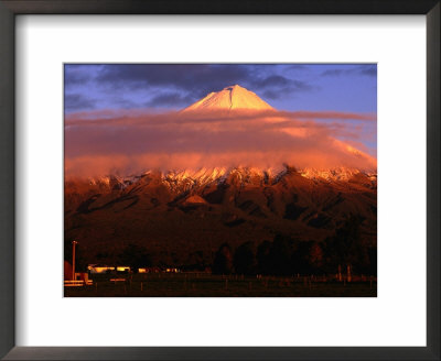 Low Cloud On Mt. Taranaki, Or Egmont, Taranaki, New Zealand by David Wall Pricing Limited Edition Print image