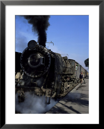 Steam Locomotive Of Indian Railways At Chittaurgarh Junction, India by Tony Gervis Pricing Limited Edition Print image