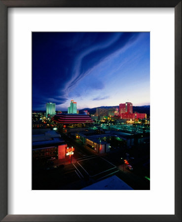 Desert Cloud Formation Over The City, Reno, Usa by Mark & Audrey Gibson Pricing Limited Edition Print image